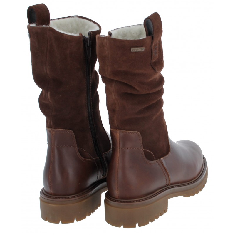 Parasoul 26809 Mid Calf Boots - Brown Leather