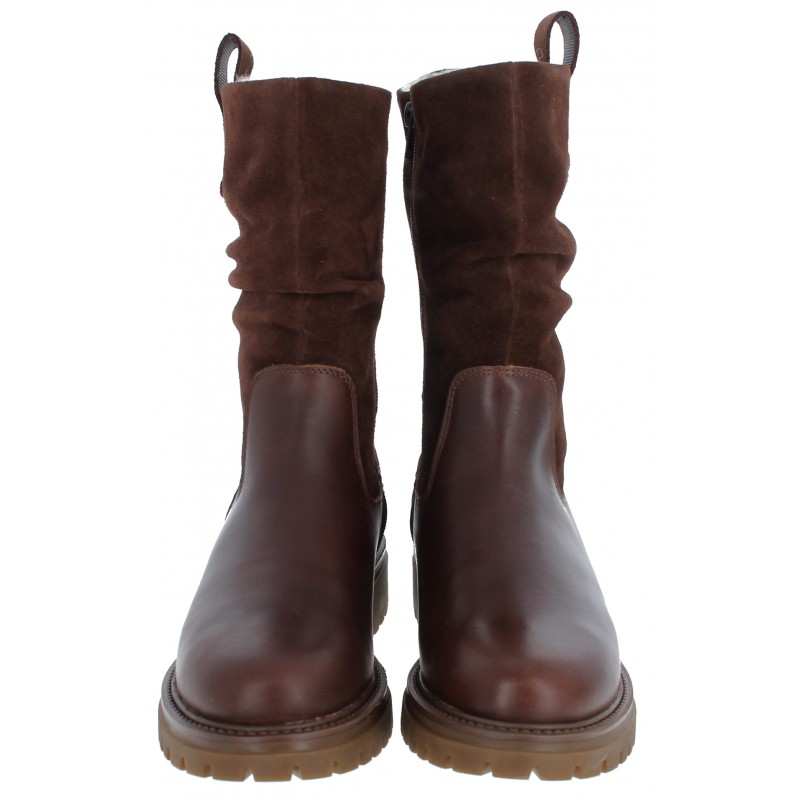 Parasoul 26809 Mid Calf Boots - Brown Leather