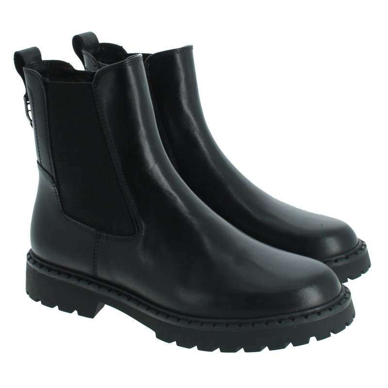 25449 Ankle Boots - Black Leather 25449 Ankle Boots - Black Leather