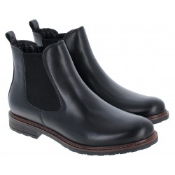Tamaris Belin 25056 Ankle Boots - Black Leather