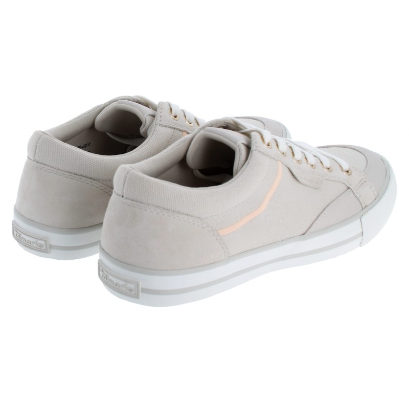 23607 Trainers - Ivory / Gold