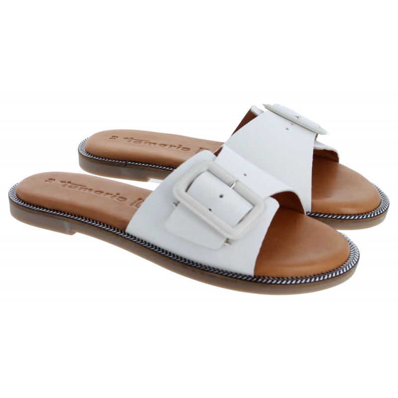 27105 Mules - White Leather