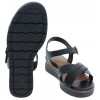 28202 Wedge Sandals - Black Leather