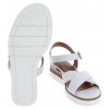 28202 Wedge Sandals - White Leather