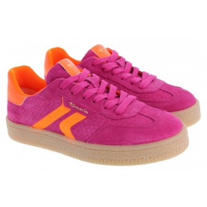 Tamaris 23723 Trainers - Pink / Orange Suede