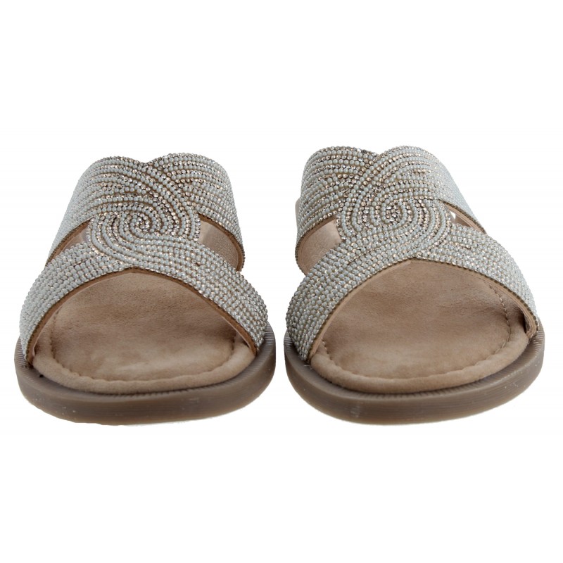 27113 Mules - Sand Glam Leather 27113 Mules - Sand Glam Leather