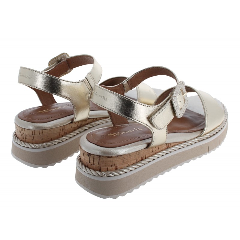 28247 Sandals - Light Gold Leather