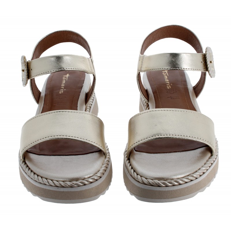 28247 Sandals - Light Gold Leather