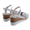 28334 Wedge Sandals - White Leather