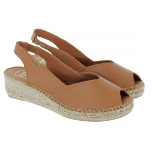 Toni Pons Bernia-P Peep Toe Espadrilles - Cuiro Leather