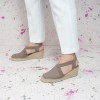 Ter Wedge Espadrilles - Taupe Cotton