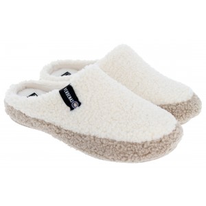 Verbenas Yuma Nairobi Mule Slippers - Cream Verbenas Yuma Nairobi Mule Slippers - Cream