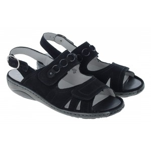 Waldlaufer Garda 210004 Sandals - Black Nubuck Waldlaufer Garda 210004 Sandals - Black Nubuck