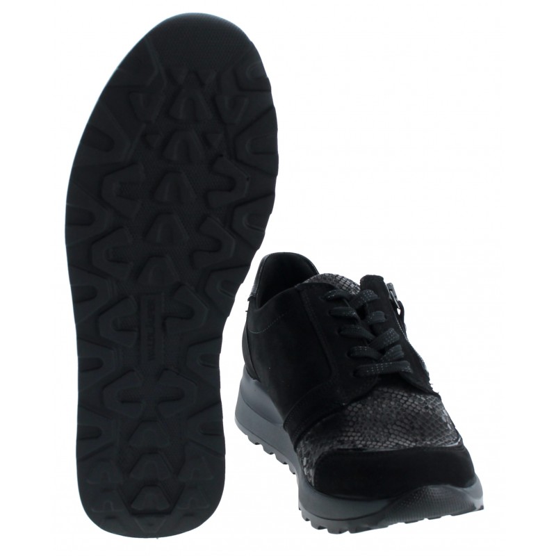 Hiroko H64007 Trainers - Black Leather