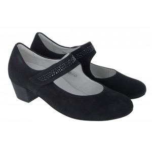 Waldlaufer Hilaria 358311 Shoes - Black Nubuck Waldlaufer Hilaria 358311 Shoes - Black Nubuck