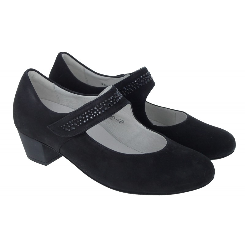 Hilaria 358311 Shoes - Black Nubuck