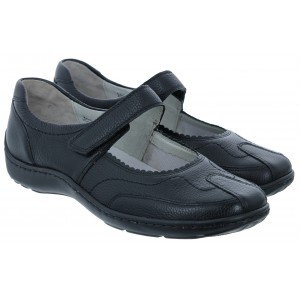 Waldlaufer Henni 496302 Shoes - Black Leather Waldlaufer Henni 496302 Shoes - Black Leather