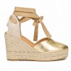 Aris 37 Espadrilles - Gold Leather