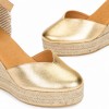 Aris 37 Espadrilles - Gold Leather