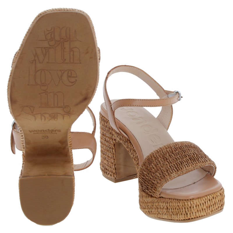 Julia L-1501 High Heel Sandals - Sand Leather