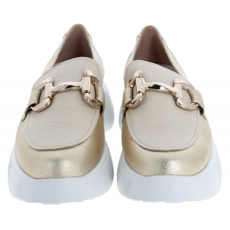 Montreal A-3604 Loafers - Platino Cream Leather