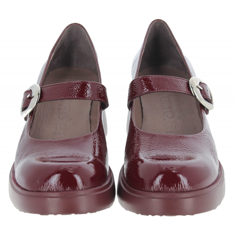Flytres 22 E-7122 Mary Jane Shoes - Burgundy Patent