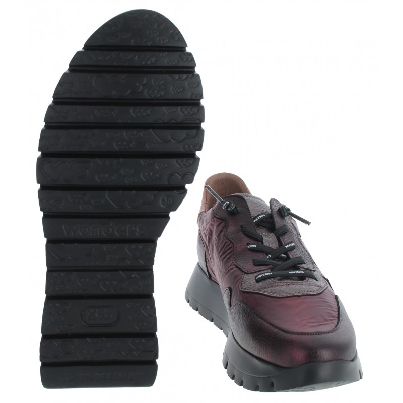 Odisei 91 A-2491 Trainers - Burgundy Leather Odisei 91 A-2491 Trainers - Burgundy Leather
