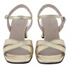 H-5605-F Sandals - Gold Leather