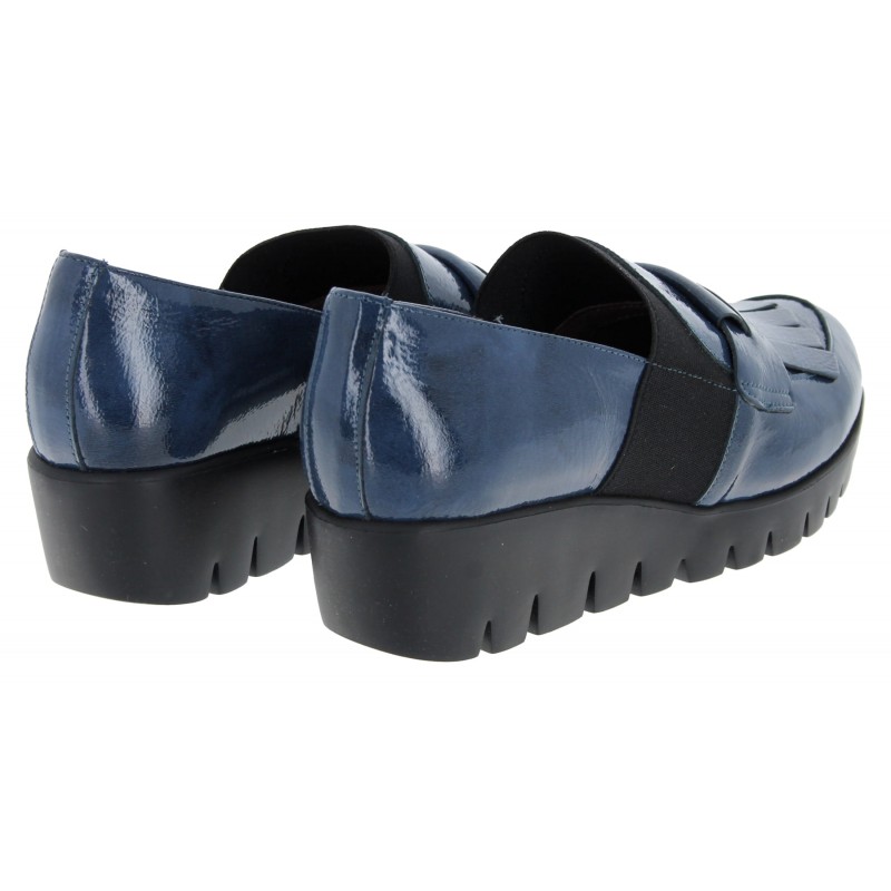 C-33301 Wedge Loafers - Noche Patent