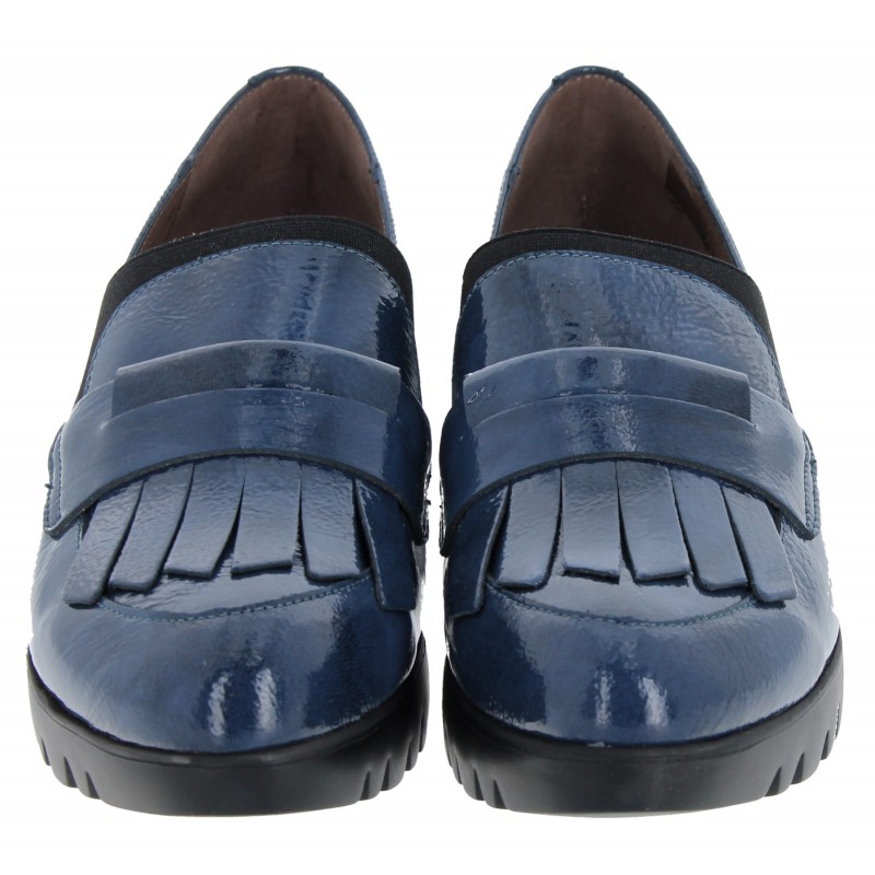 C-33301 Wedge Loafers - Noche Patent