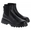 C-7203 Ankle Boots - Black Leather