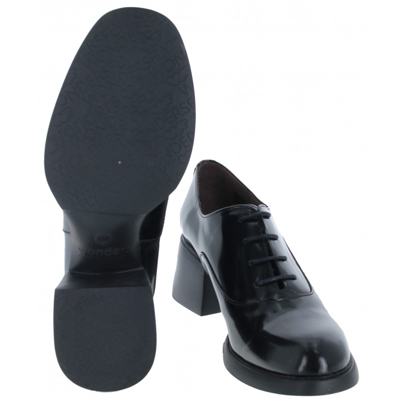 G-6142 Lace-Up Shoes - Black Leather