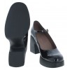 H-4940 Mary-Jane Shoes - Black Leather