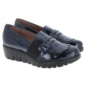 Wonders Ottavio C-33321 Wedge Shoes - Blue Patent Wonders Ottavio C-33321 Wedge Shoes - Blue Patent