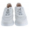 Cairo A-2460 Trainers - Off White  Leather