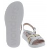 Paterna C-6530 Sandals - Off White / Gold  Leather
