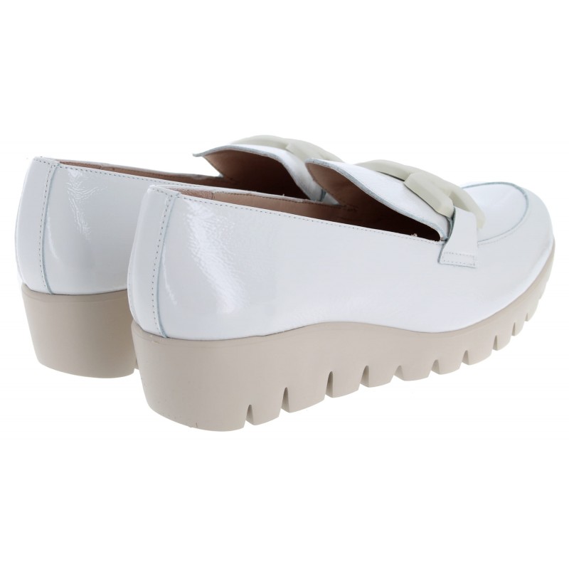 San Marino C-33311 Wedge Shoes - Off White Patent