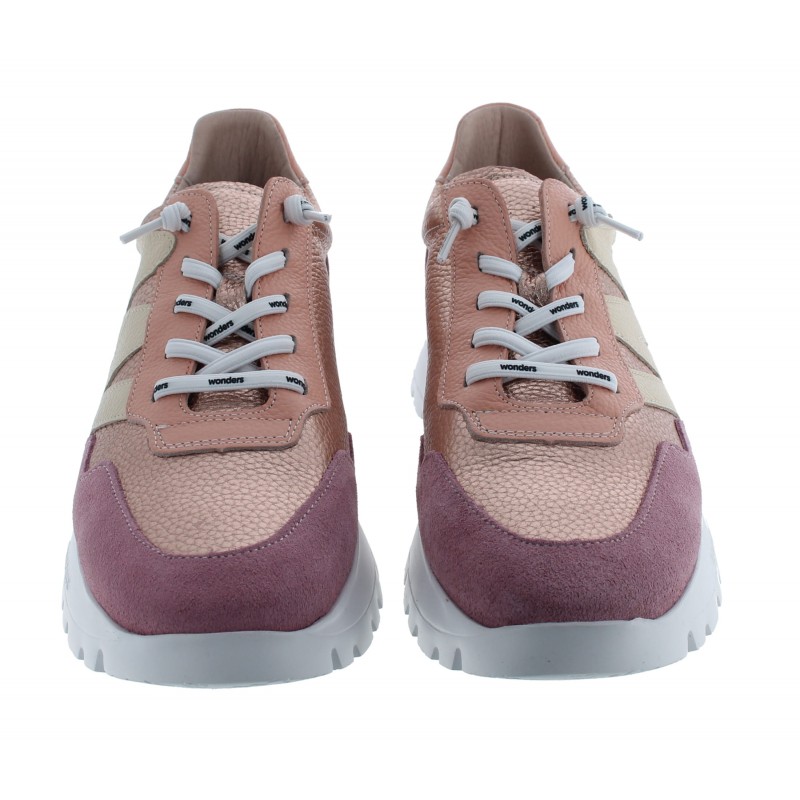 Odisei 01 A-24101 Trainers - Rose Gold Leather