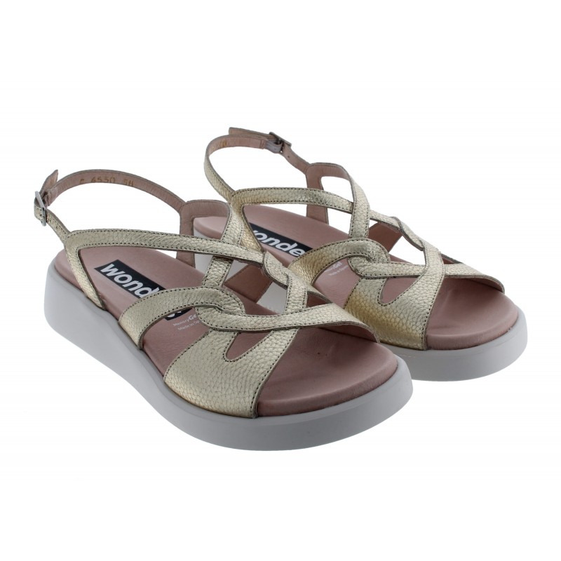 Mar 52 C-6550 Sandals - Gold Leather Mar 52 C-6550 Sandals - Gold Leather