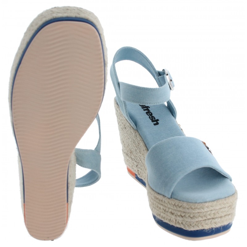 Refresh 171871 Wedge Sandals - Jeans Textile