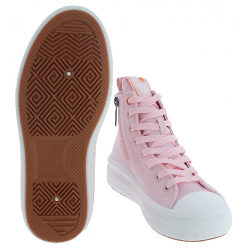 Refresh 171931 High-Top Trainers - Nude Canvas