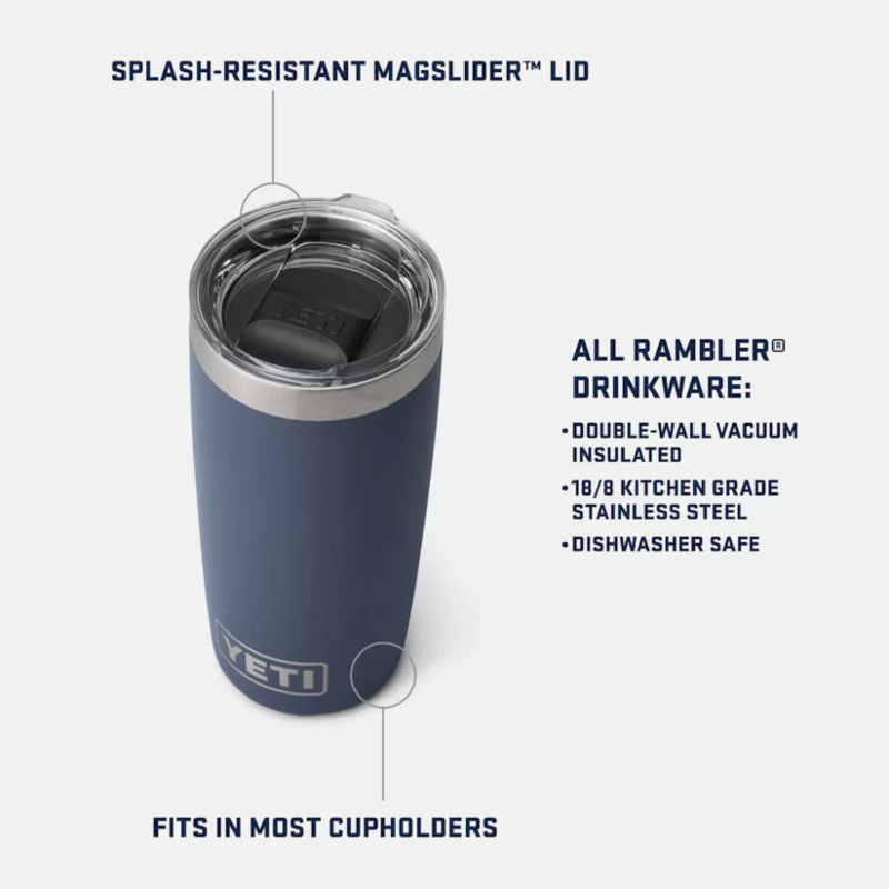 Rambler 10 oz (295 ml) Tumbler With MagSlider™ Lid - Black Forest Green