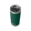 Rambler 20 oz (591 ml) Tumbler With MagSlider™ Lid - Black Forest Green