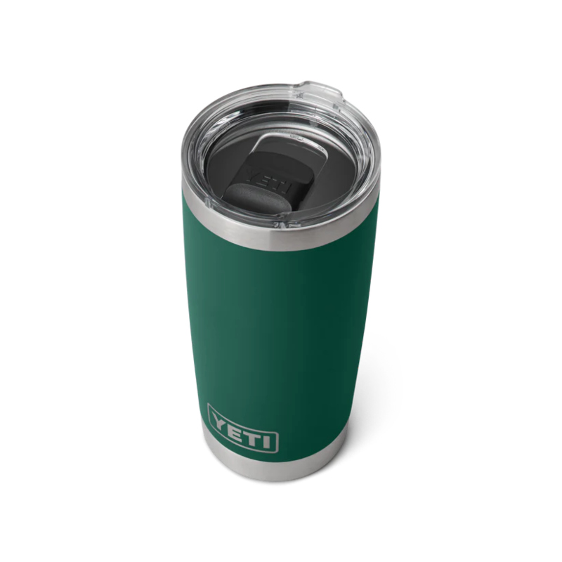 Rambler 20 oz (591 ml) Tumbler With MagSlider™ Lid - Black Forest Green