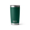 Rambler 20 oz (591 ml) Tumbler With MagSlider™ Lid - Black Forest Green