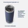 Rambler 20 oz (591 ml) Tumbler With MagSlider™ Lid - Black Forest Green