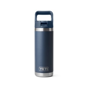 Yeti Rambler 18 oz (532 ml) Bottle With Colour-Matched Straw Cap - Navy