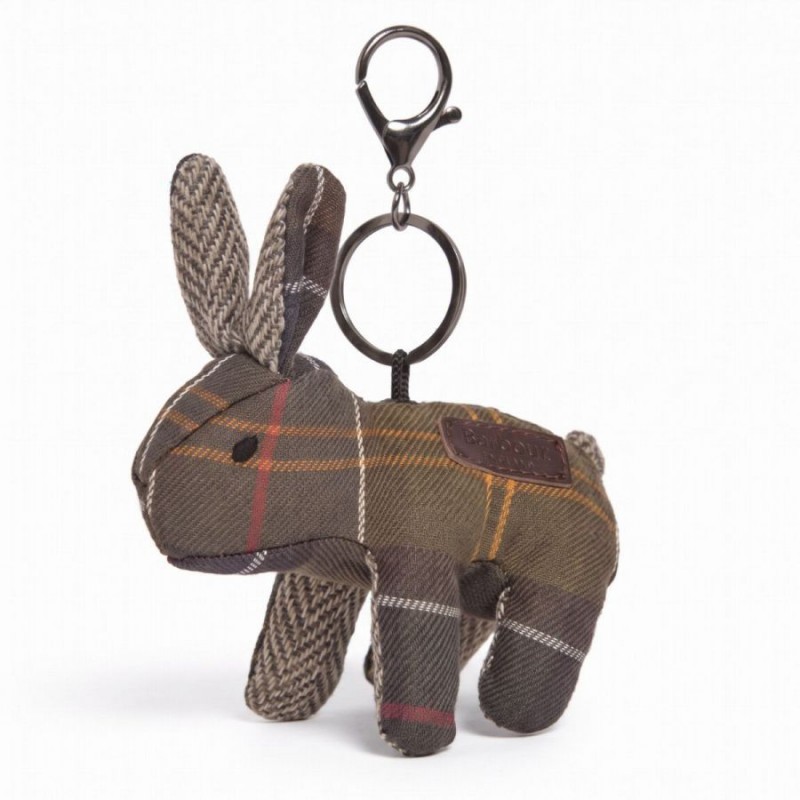 Animal Key Chain UAC0317 - Tartan Rabbit Textile