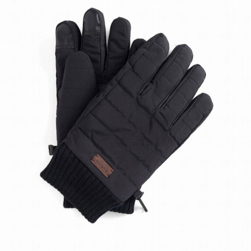 Banff Quilted Gloves MGL0110 – Black Textile