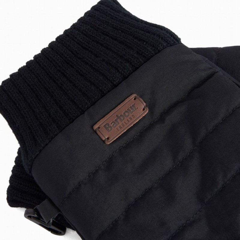 Banff Quilted Gloves MGL0110 – Black Textile